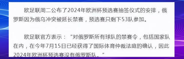 俄罗斯队在欧洲杯预选赛中遭遇惨败！